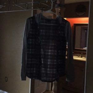 Girls Button up hoodie shirt